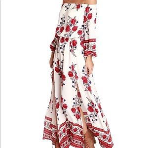 Women Off Shoulder Bohemia Floral Dress
